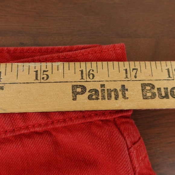 Joe's Jeans Mens Rouge Red Mid Rise Slim Fit Straight Leg Denim Jeans Size 32 - Picture 11 of 12